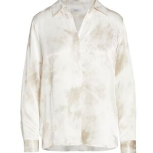Rails Nissa Satin Popover Blouse Size Medium